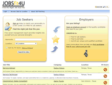 Tablet Screenshot of jobsfit4u.com